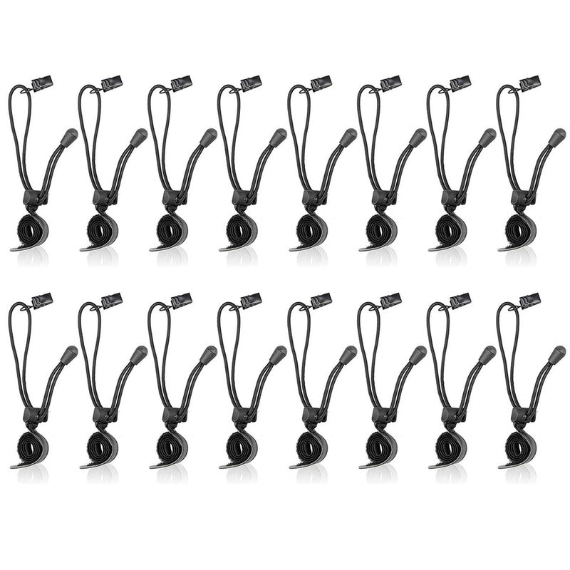 SLOW DOLPHIN Backdrop Background Muslin String Clips Holder Multifunctional for Photo Video Photography Studio 16 Pack, Black - Image 1